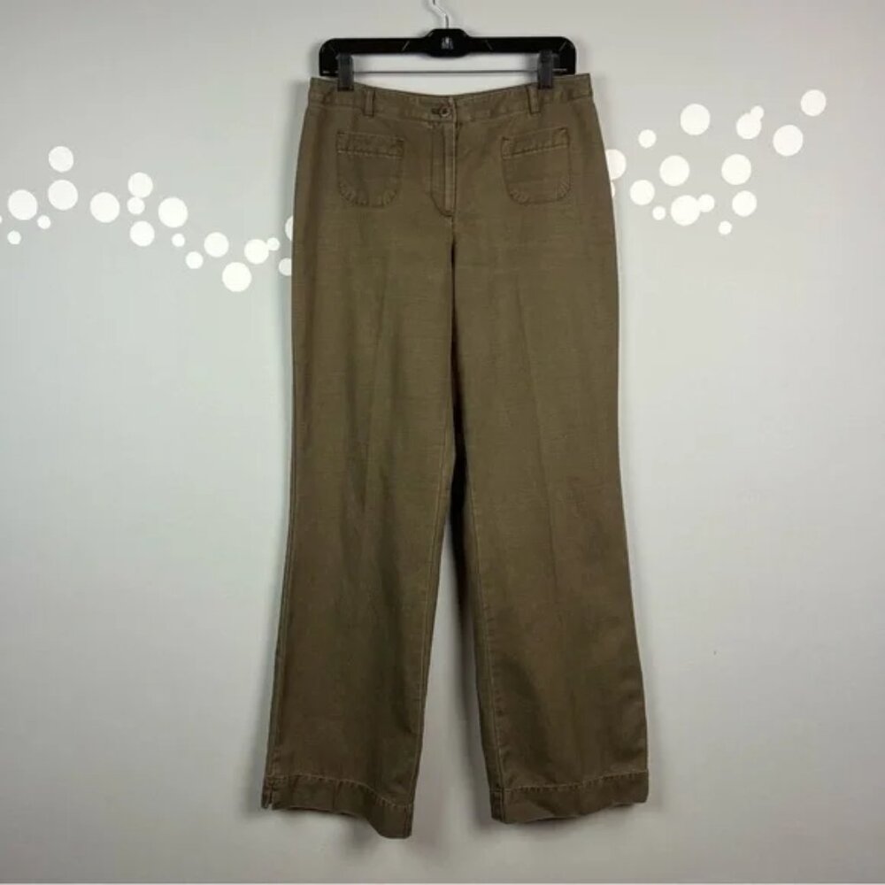 J. Jill Wide Leg Pants LInen Cotton Blend